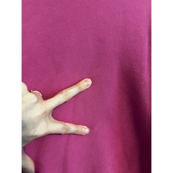 7 Days Active Oversized Pullover Sweatshirt Fuschia Pink Size Small - Picture 5 of 8